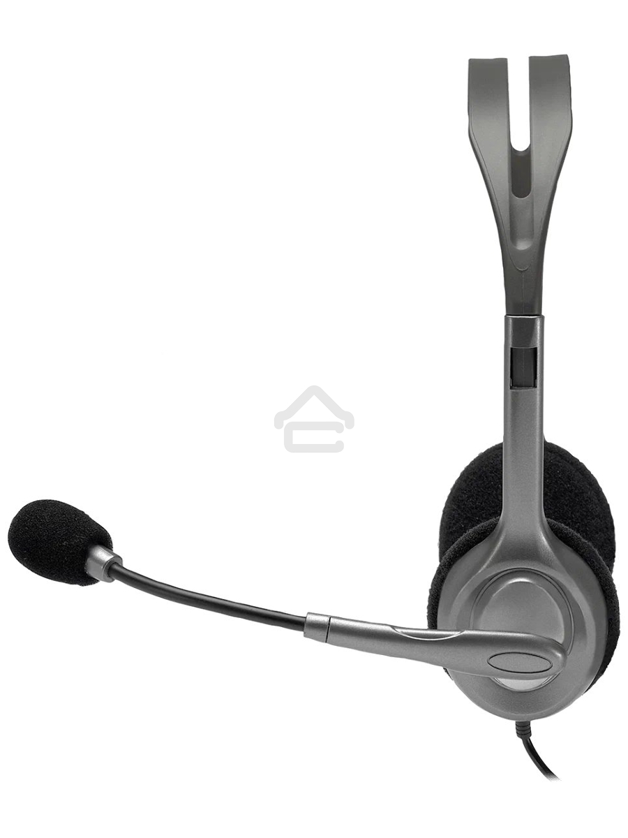 Наушники с микрофоном Logitech Stereo H110 серебристый 1.8м накладные оголовье (981-000459)