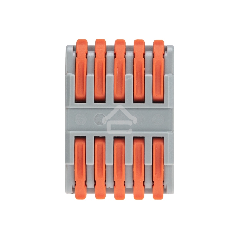 Клемма Rexant СМК 222-425 проходная 5 полюсов (0,08-4 мм²), серый (30 шт/уп)