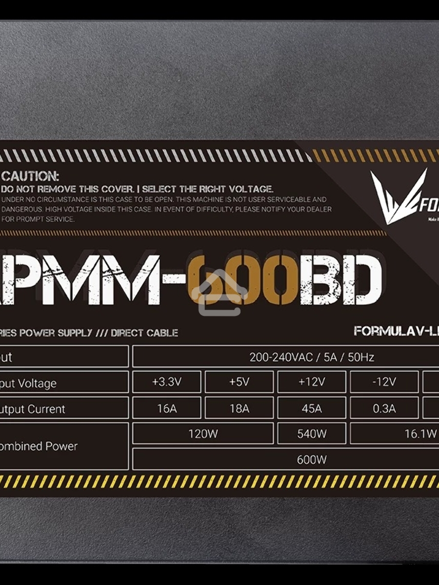 Блок питания Aerocool / Formula APMM-600BD, 600Вт, 80 PLUS Bronze, 120мм, черный