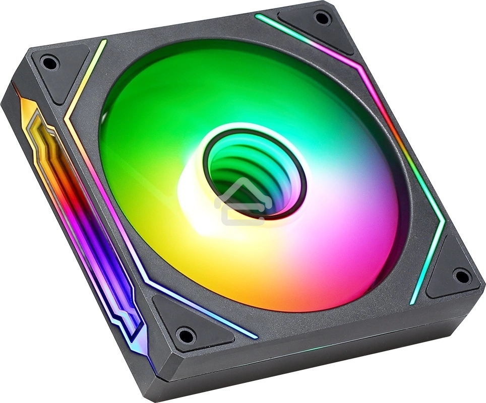 Вентилятор для корпуса Aerocool/Formula Floe 12BK ARPW ARGb черный, 120 мм, 1500 об/мин, 26.8 дБ, 4 pin