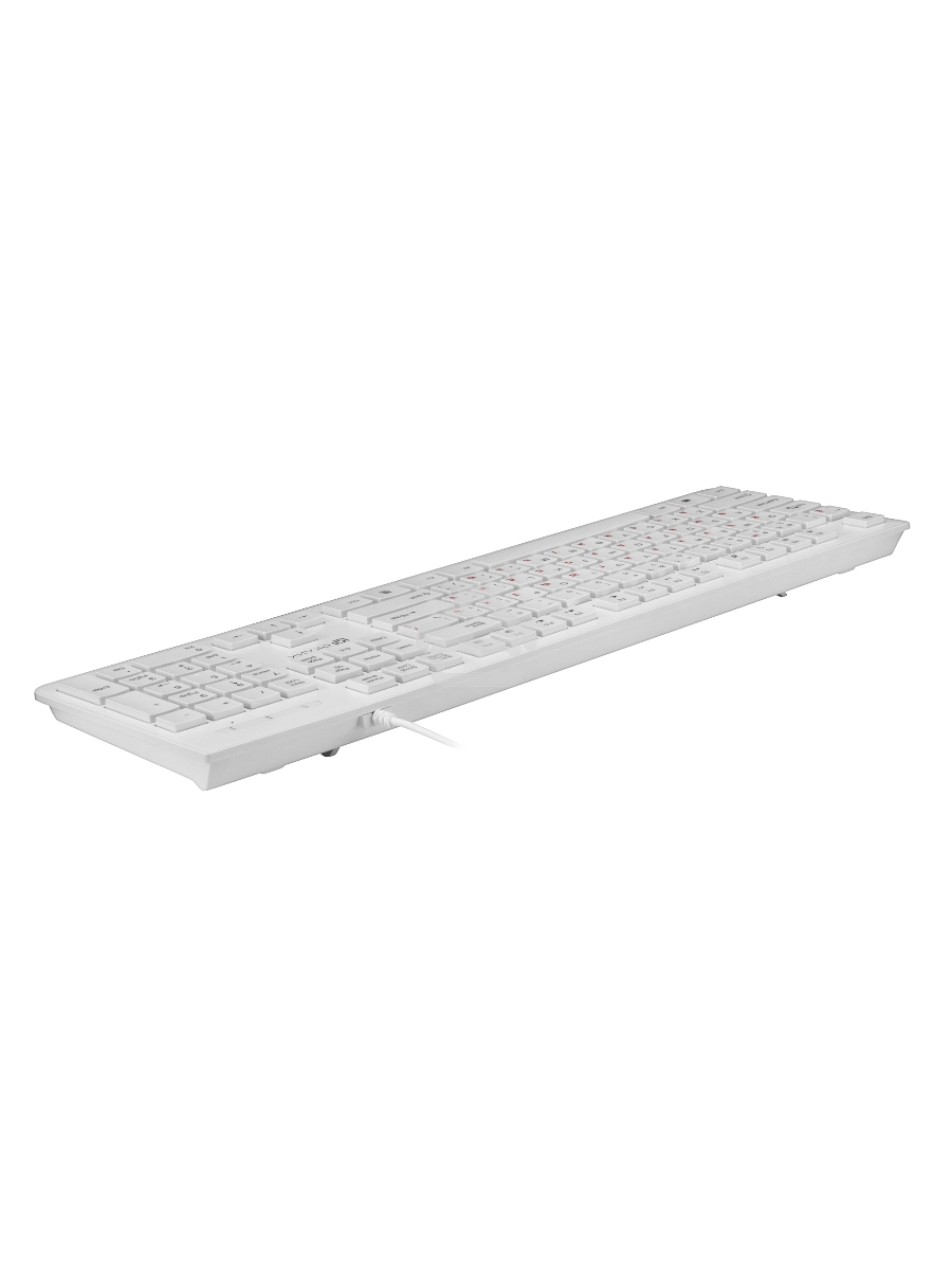 Клавиатура Oklick 505M белый USB slim