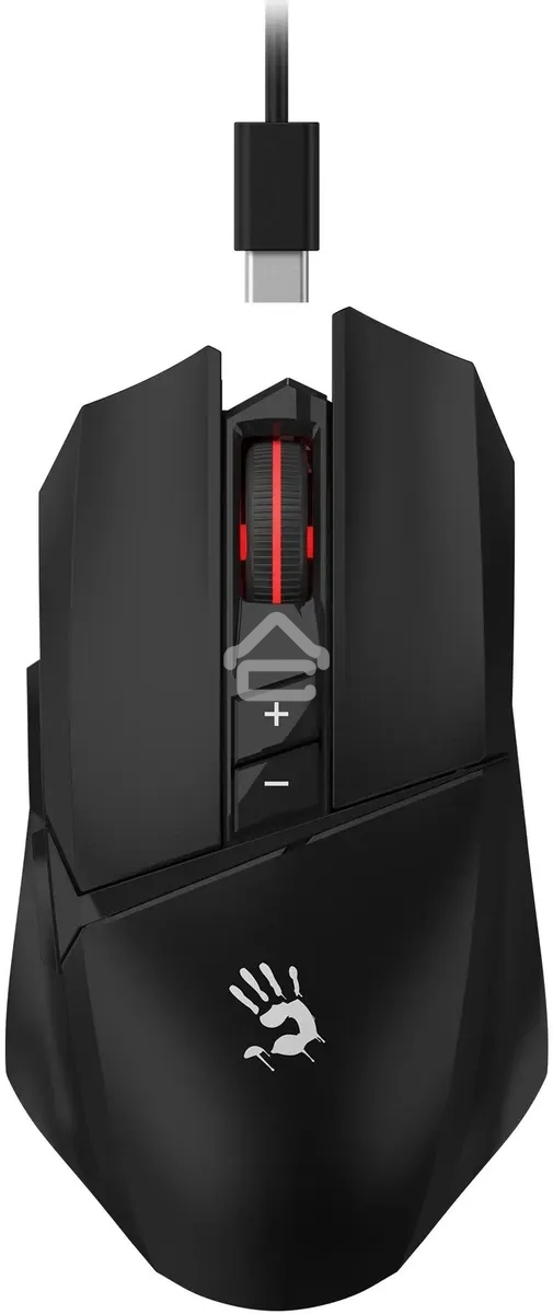 Мышь беспроводная A4Tech Bloody R36 Ultra черный, 12000 dpi, радиоканал, USB, кнопки - 7