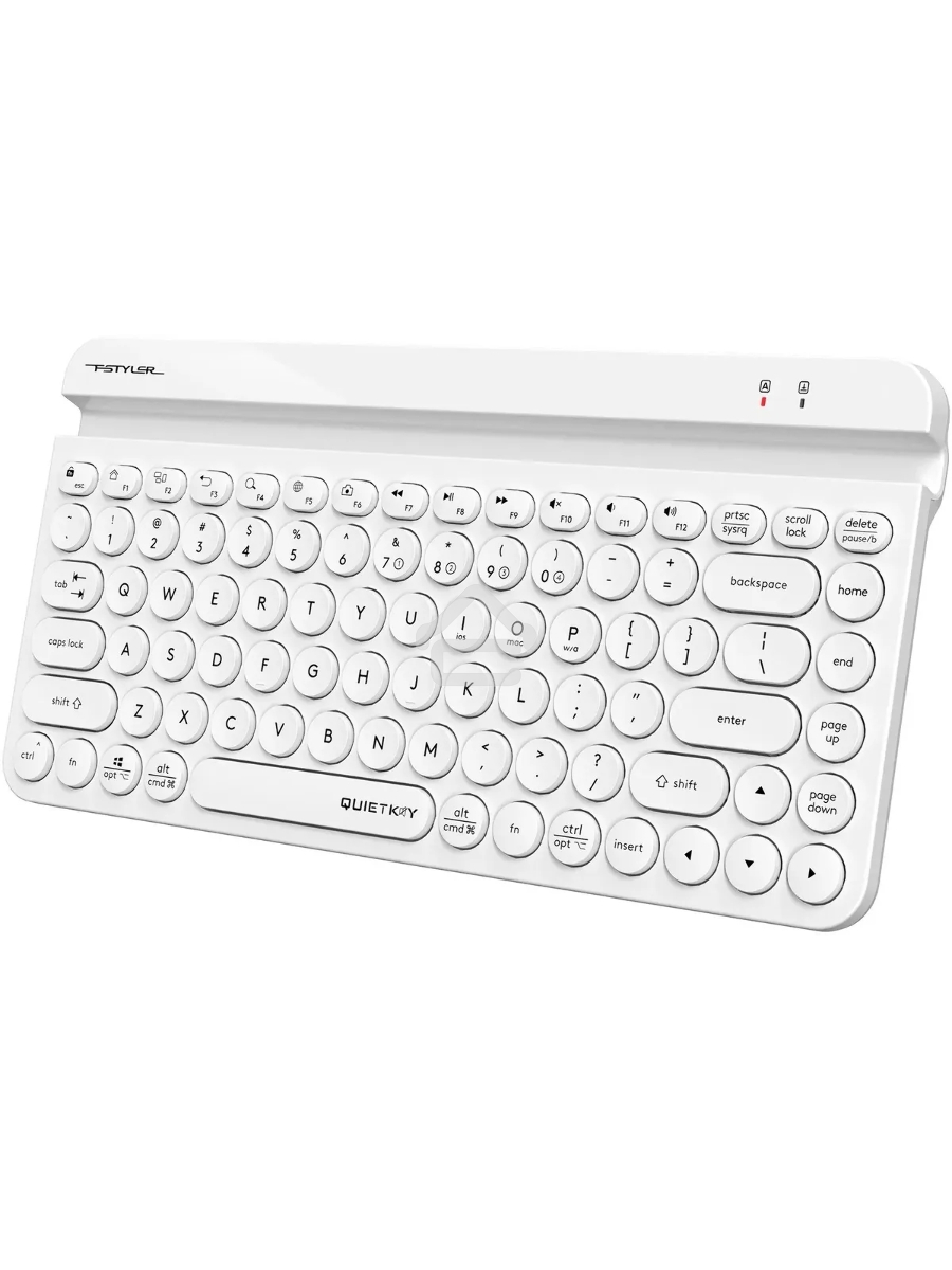 Клавиатура A4Tech Fstyler FBK30 белый USB беспроводная