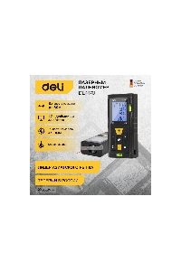 Лазерный дальномер Deli DL4170 (Диапазон измерения 0,05~80м, точность измерения: ±3мм)