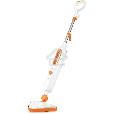 Швабра паровая Kitfort КТ-1048-2 1300Вт белый/оранжевый