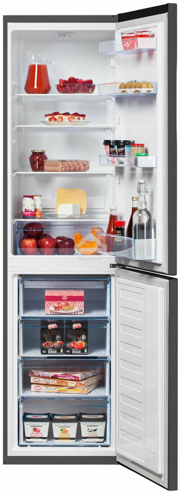 Холодильник Beko B1RCSK332G темно-серый двухкамерный 213/118л морозилка снизу