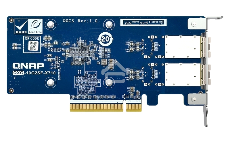 Сетевая карта QNAP Expansion Card QXG-10G2SF-X710 PCIe Gen3 x8 2x10GbE(SFP+)