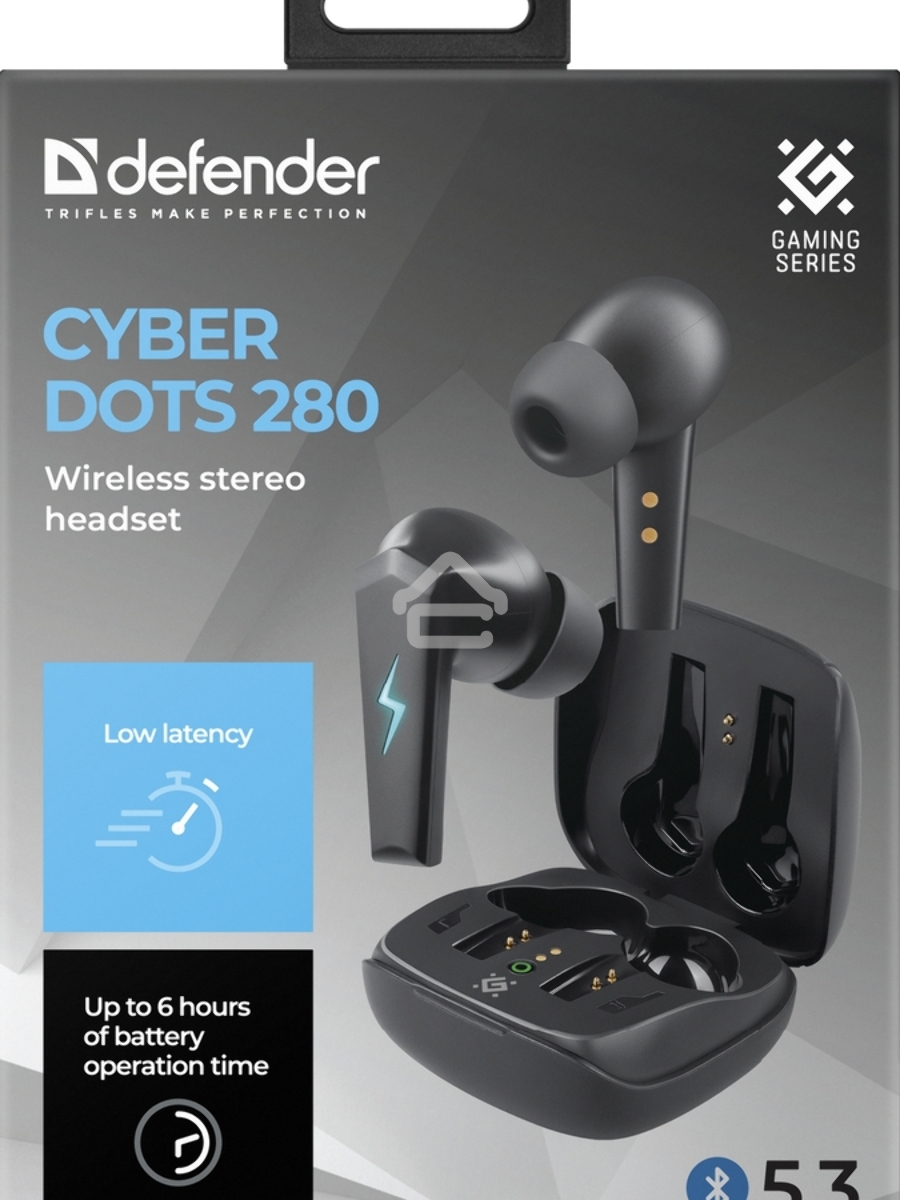 Гарнитура Defender CYBERDOTS 280 TWS черный