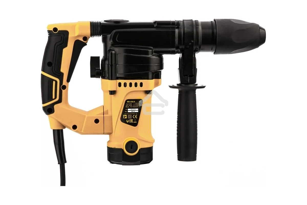 Перфоратор электрический Denzel RHV-1100-26 SDS-plus 1100Вт 4Дж 3 реж 26610