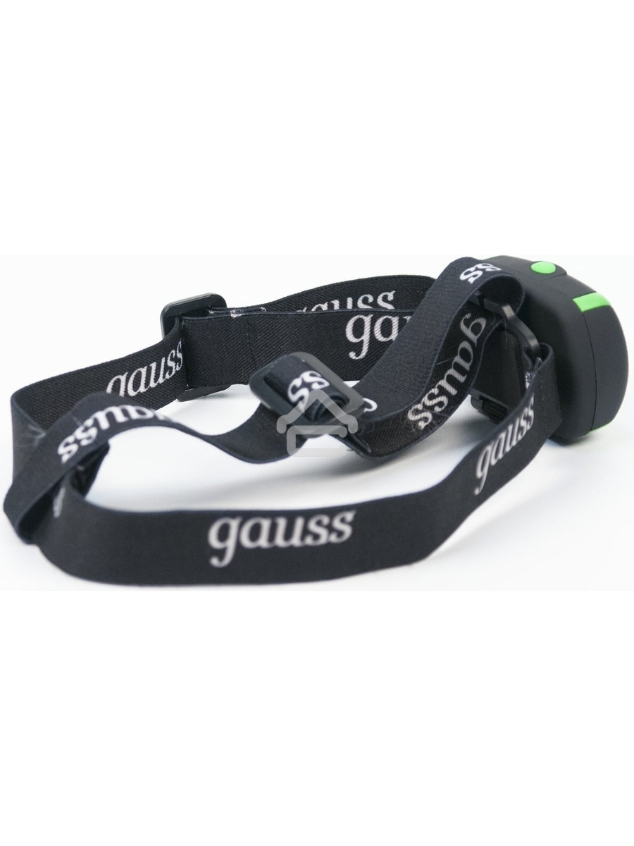 Фонарь налобный GAUSS GFL307 черный 3Вт лам.:светодиод. AAAx3