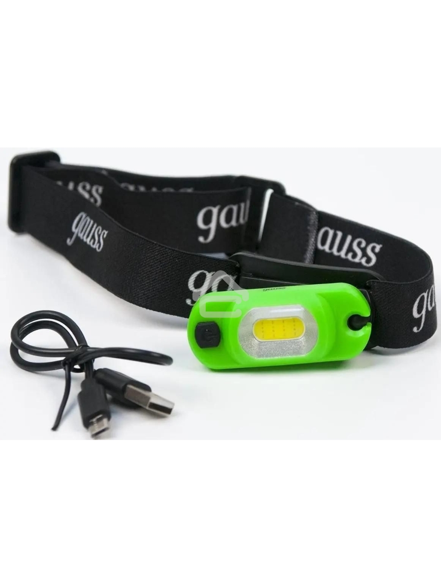 Фонарь налобный GAUSS GFL408 3W 150lm Li-ion 300mAh LED