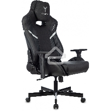 Кресло игровое Knight Thunder 5X черный эко.кожа крестов. металл