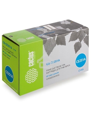 Картридж лазерный Cactus CS-CE251A голубой (7000 стр.) для HP Сolor LaserJet CP3525/CM3530