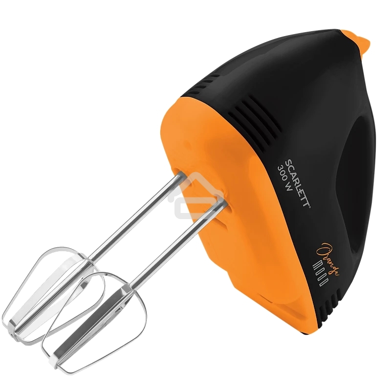 Миксер ручной Scarlett SC-HM40S20 300 Вт, черный/оранжевый