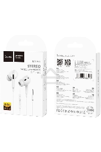 Наушники внутриканальные Hoco M1 Pro 1.2м белый проводные в ушной раковине