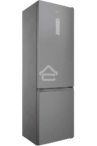Холодильник Hotpoint HT 6200 S серебристый двухкамерный 240/83л морозилка снизу, No Frost