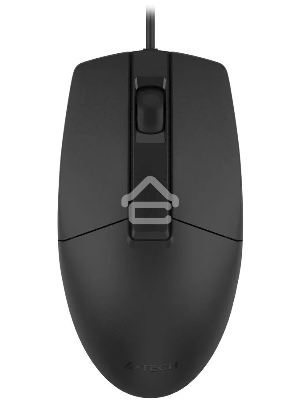 Мышь проводная A4Tech OP-335S черный, 1200 dpi, USB, кнопки - 3