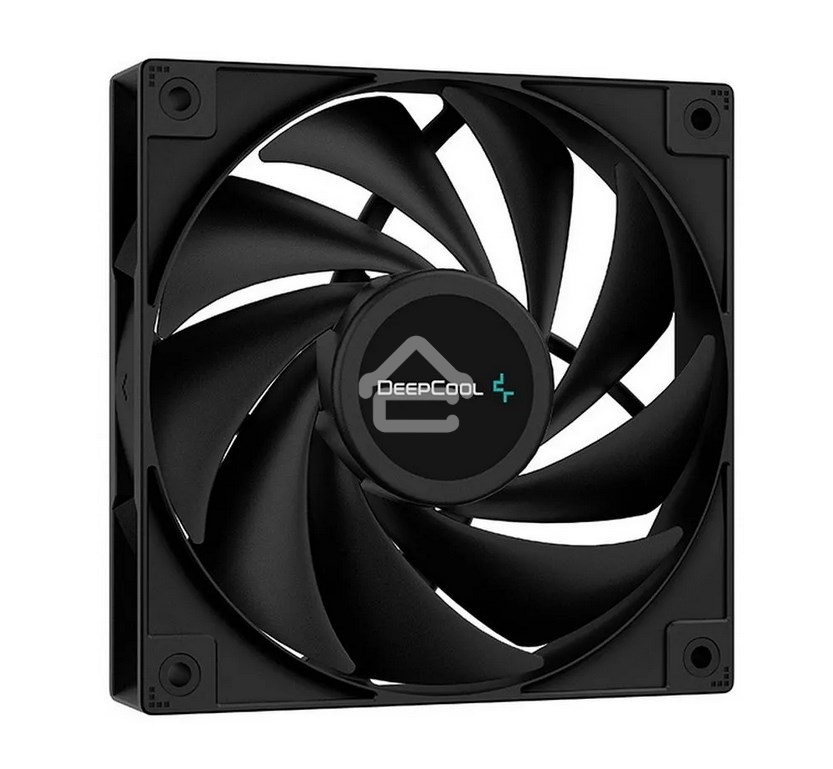 Кулер для процессора DEEPCOOL AG400 черный, 120 мм, алюминий/медь, 2000 об/мин, 31.6 дБ, 4 pin, 220 Вт, 150 мм
