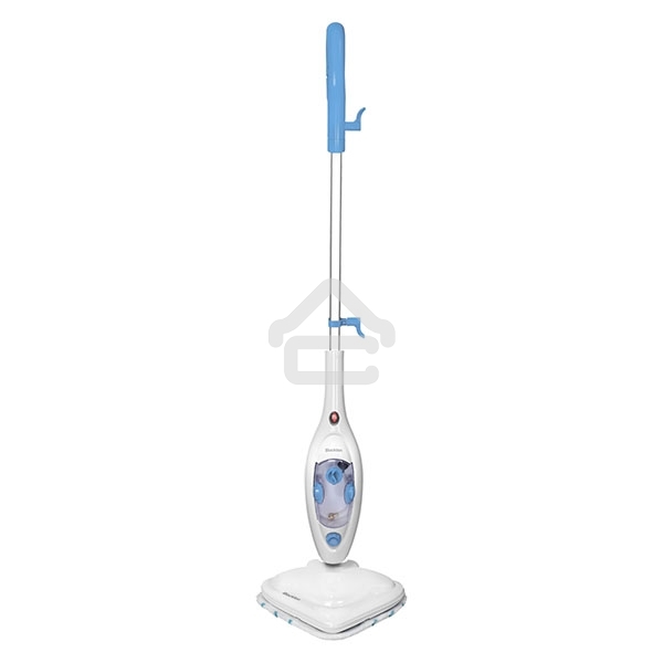 Паровая швабра Blackton Bt SM1114 White-blue, Мощность 1300 Вт, 2 в 1. Вертикальная и компактная, Резервуар для воды 300 мл, Время неприрывной работы до 20 минут, Быстрая и эффективная очистка всех типов полового покрытия: паркет, линолеум, плитка, Уничто