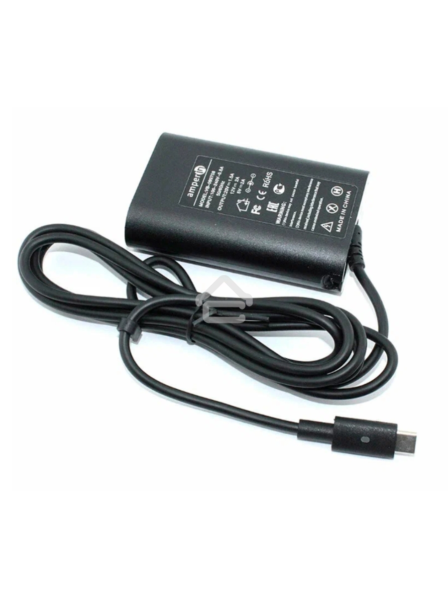 Блок питания (сетевой адаптер) Amperin 5V 3A - 20V 2.25A 45W Type-C, тонкий корпус