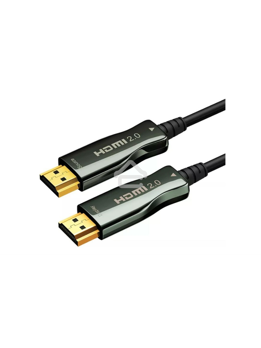 Кабель HDMI AOC-HM-HM-40M Wize, оптический, 40 м, 4K/60HZ, v.2.0, ARC, 19M/19M, черный, коробка