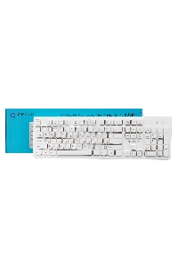 Клавиатура Oklick 505M белый USB slim