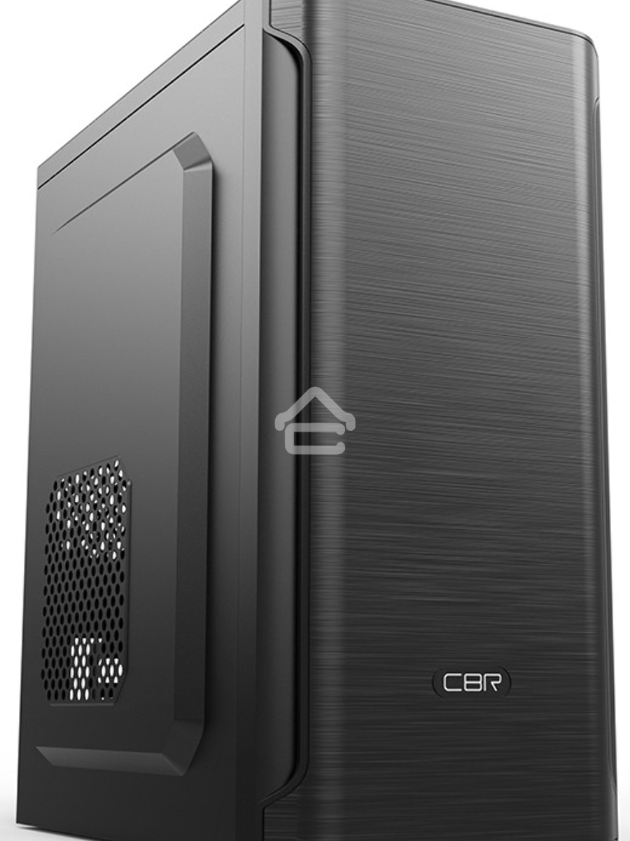 Компьютерный корпус CBR PCC-MATX-MX10-400W2 Компьютерный корпус mATX Minitower MX10, c БП PSU-ATX400-08EC (400W/80mm), 2*USB 2.0, HD Audio+Mic, Black