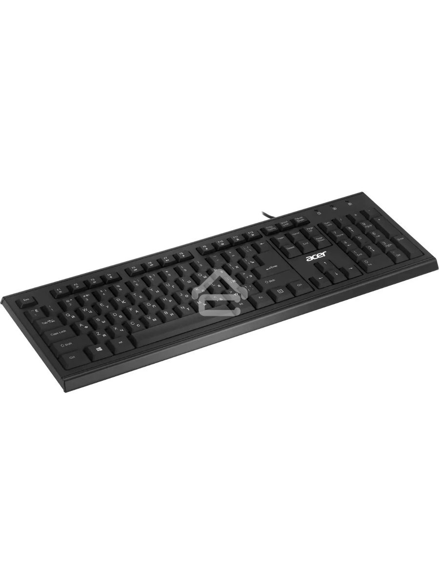 Клавиатура Acer OKW120 проводная, USB, черный
