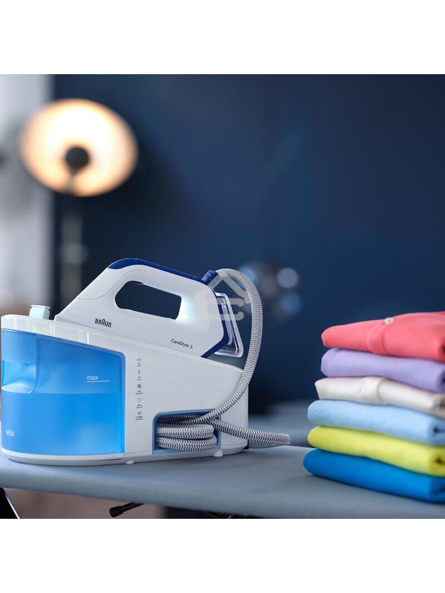 Парогенератор Braun IS3157BL синий/белый, 2400 Вт