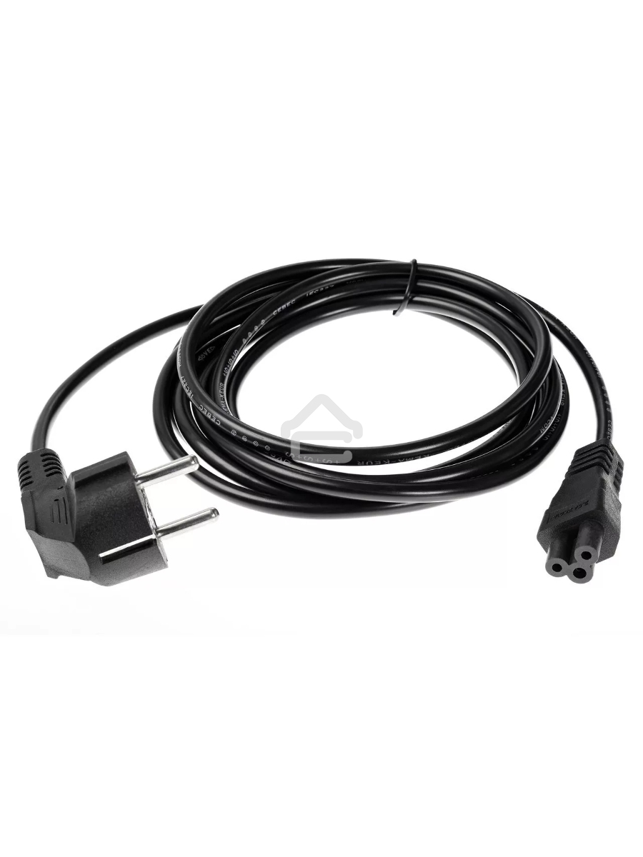 Кабель питания VCOM для ноутбуков 3М 3G*0.5mm 220V (CE022-CU) VDE стандарт