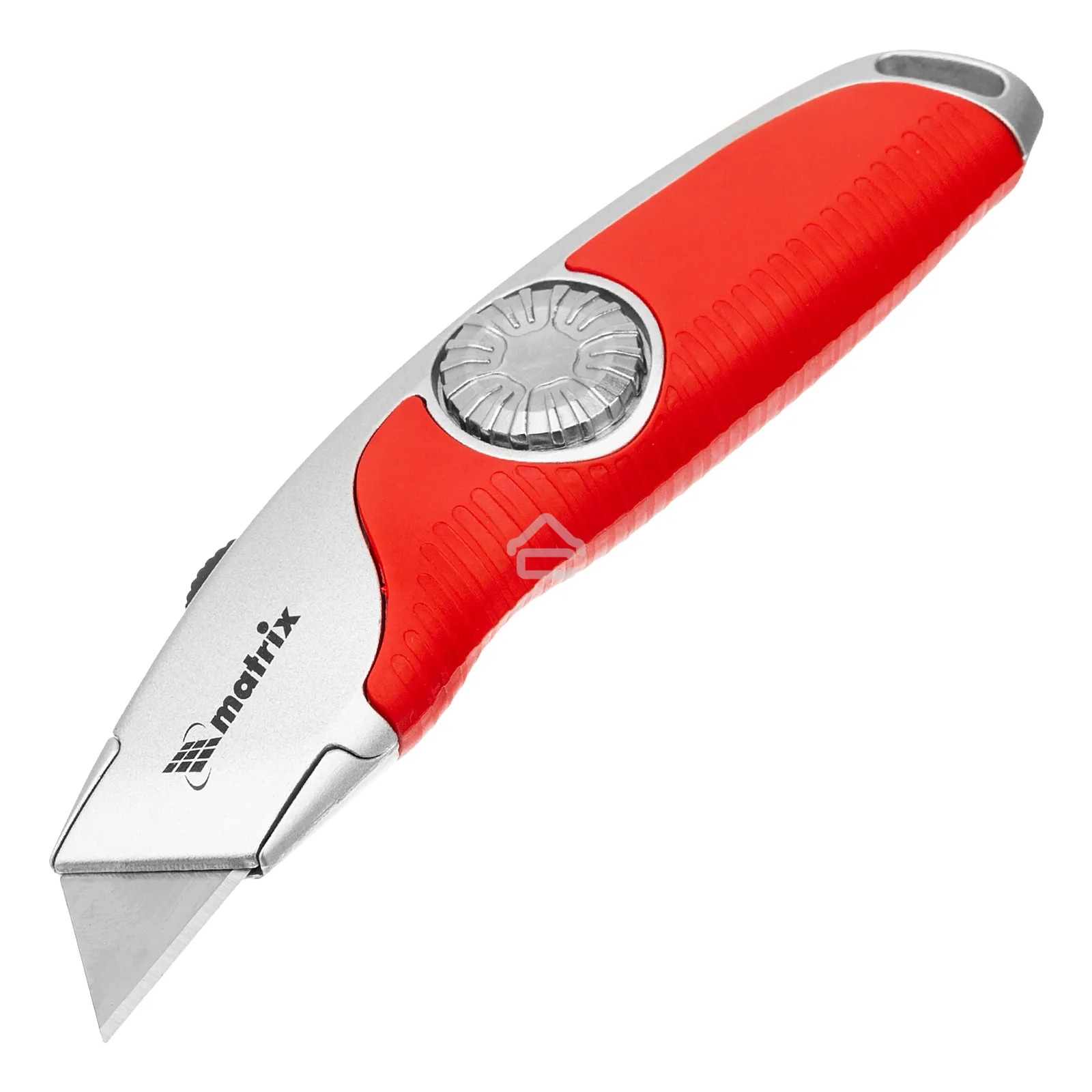Нож Matrix, выдвижное трапецивидное лезвие, эргономичная двухкомпонентная рукоятка