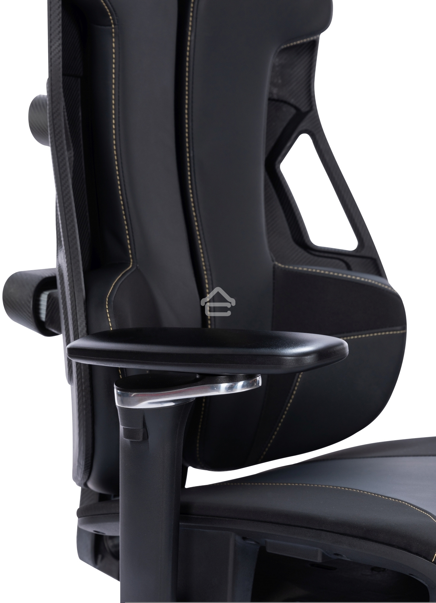 Кресло компьютерное Cactus CS-CHR-DUO-BBK черный, кожзам