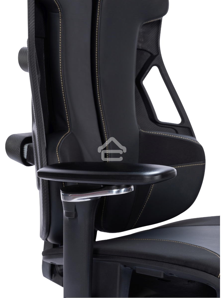 Кресло компьютерное Cactus CS-CHR-DUO-BBK черный, кожзам