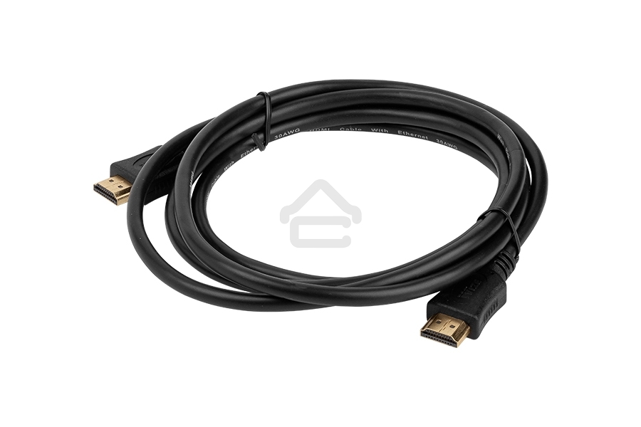 Кабель HDMI C-HM-HM-1M Wize 1 м., v.2.0, 19M/19M, позол.разъемы, экран, черный, пакет