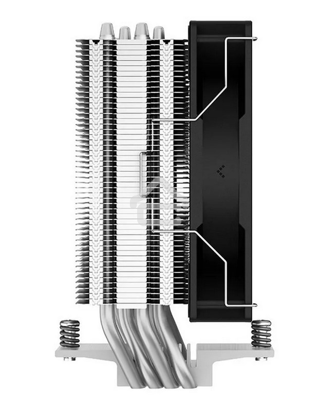 Кулер для процессора DEEPCOOL AG400 черный, 120 мм, алюминий/медь, 2000 об/мин, 31.6 дБ, 4 pin, 220 Вт, 150 мм