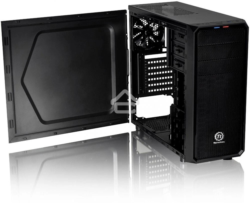 Компьютерный корпус Thermaltake Versa H25 черный без БП ATX 4x120mm 1xUSB2.0 1xUSB3.0 audio bott PSU