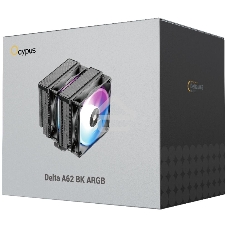 Кулер Ocypus Delta A62 BK ARGb черный 120мм алюминий+медь 2000rpm 29db 4-pin 260W 156мм