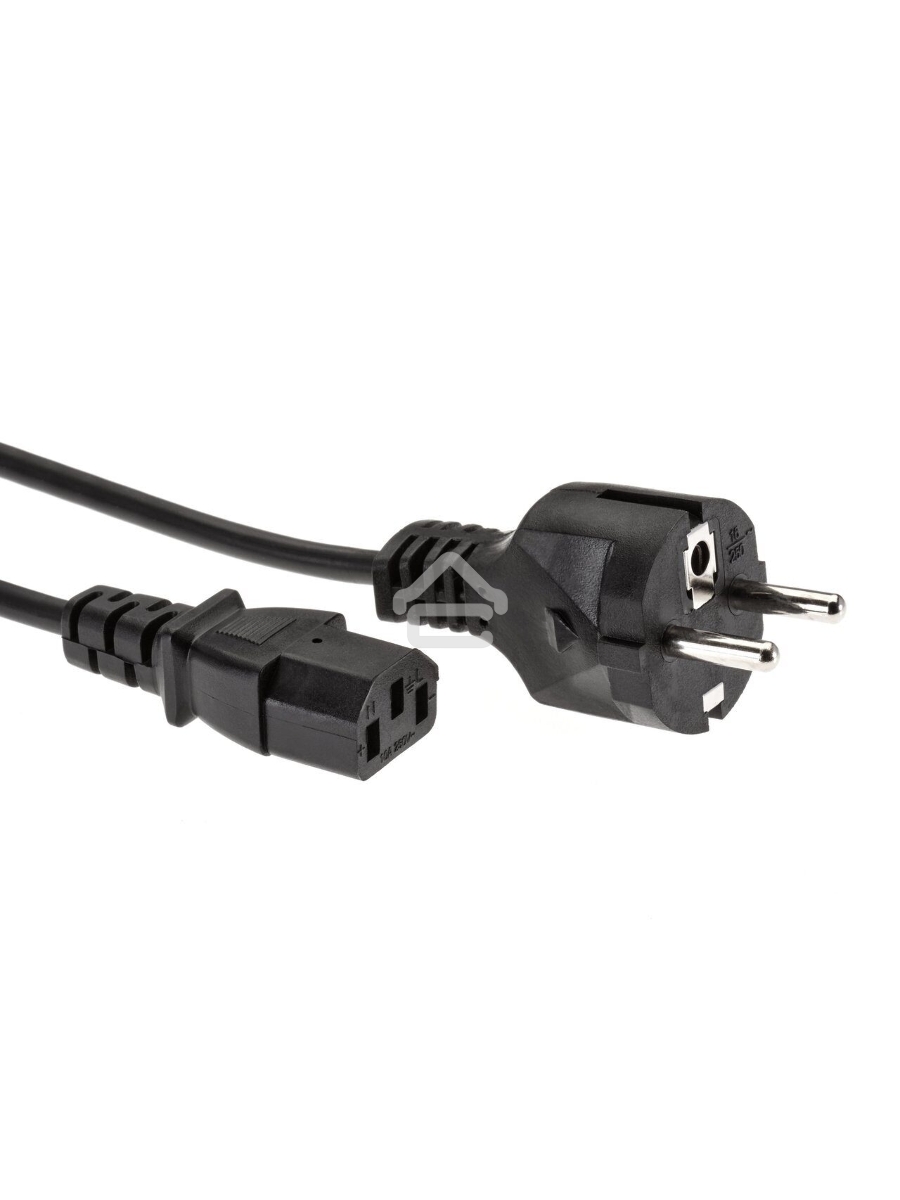 Кабель компьютер - розетка 1.8m 220V (Европейский стандарт) VCOM/TELECOM