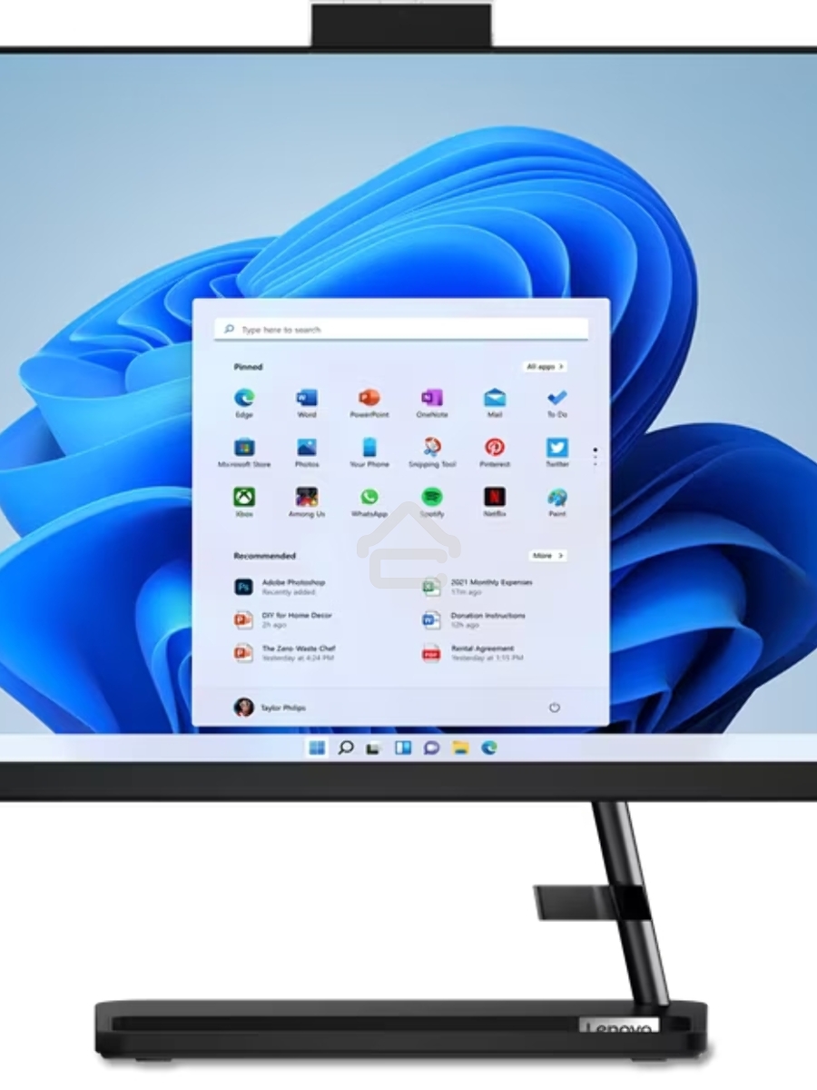 Моноблок AIO Lenovo IdeaCentre 3 24IAP7 i3-1215U 8Gb SSD 512Gb Intel UHD Graphics 23.8 FHD IPS BT Cam No OS Черный F0GH0171RU
