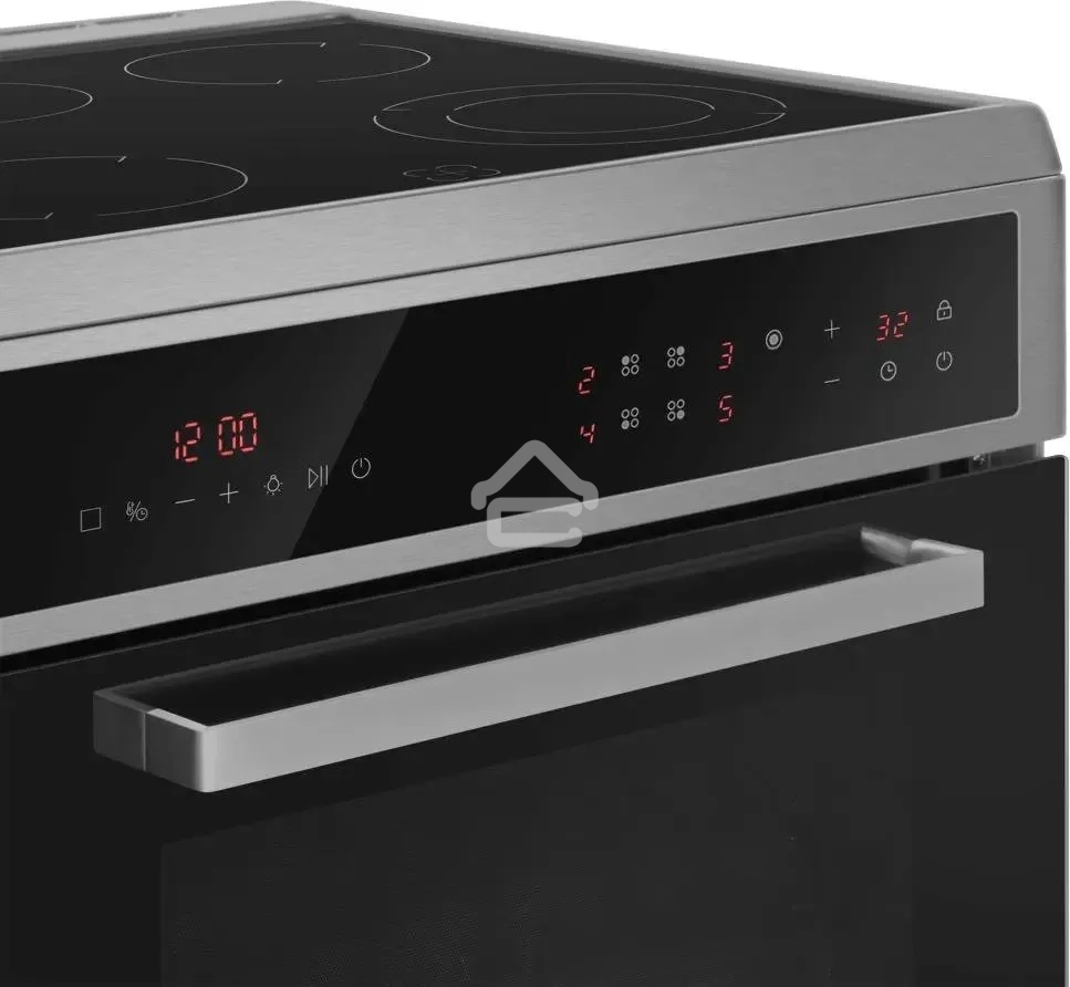 Плита электрическая Maunfeld MEC611CS10TD серебристый, конфорок 4 шт, духовка 59 л, 60 см x 85 см x 63 см