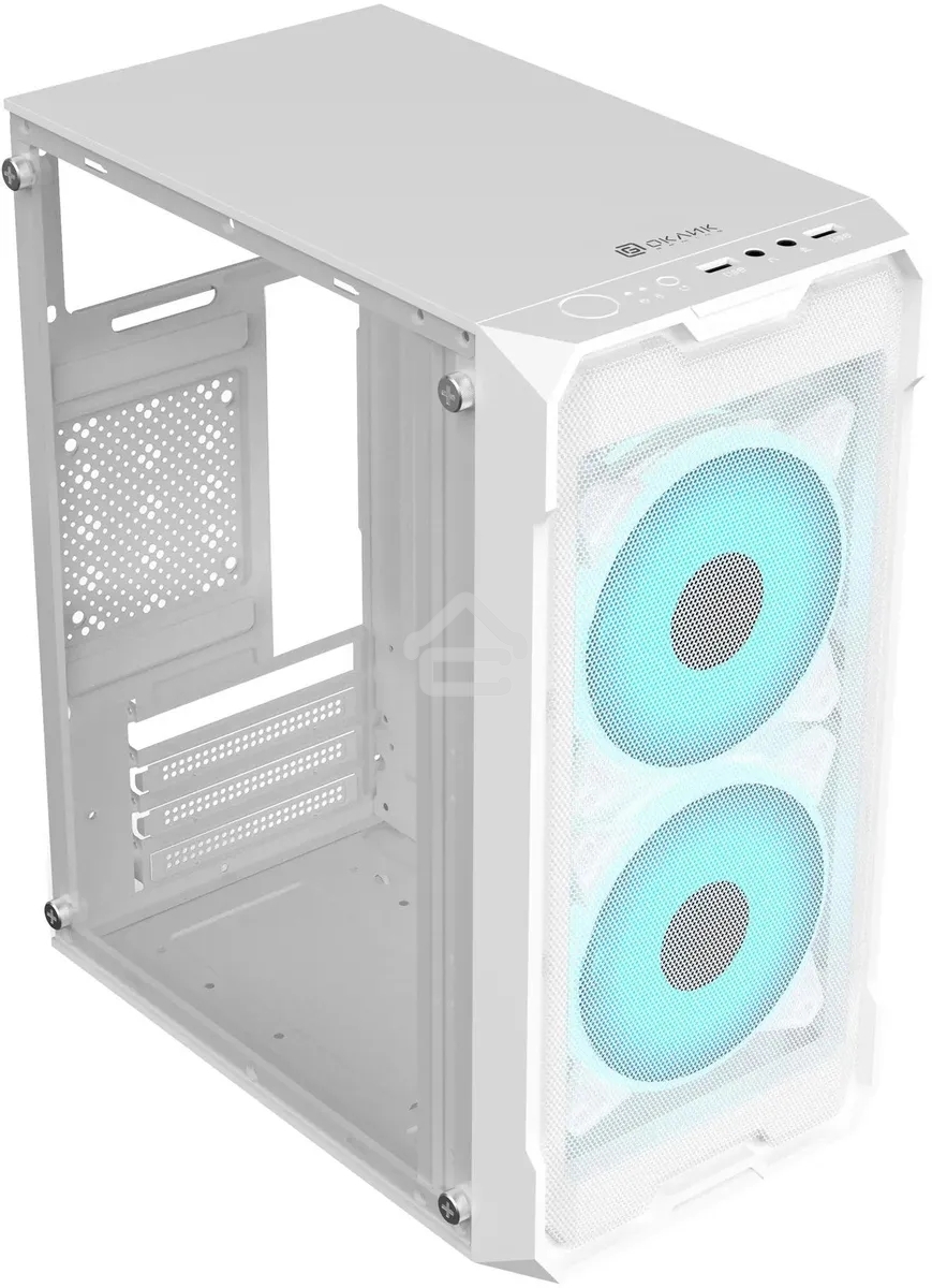 Компьютерный корпус Оклик OCC-MN302F белый без БП mATX 1xUSB 2.0 1xUSB 3.0 audio