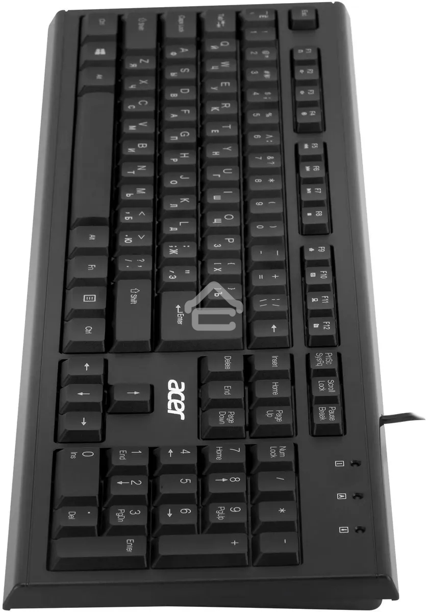 Клавиатура Acer OKW120 проводная, USB, черный