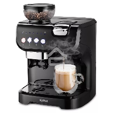 Кофеварка рожковая Kitfort КТ-7107 черный, исп. кофе - молотый/капсулы/зерновой, 2 л, 1560 Вт, 19 Бар