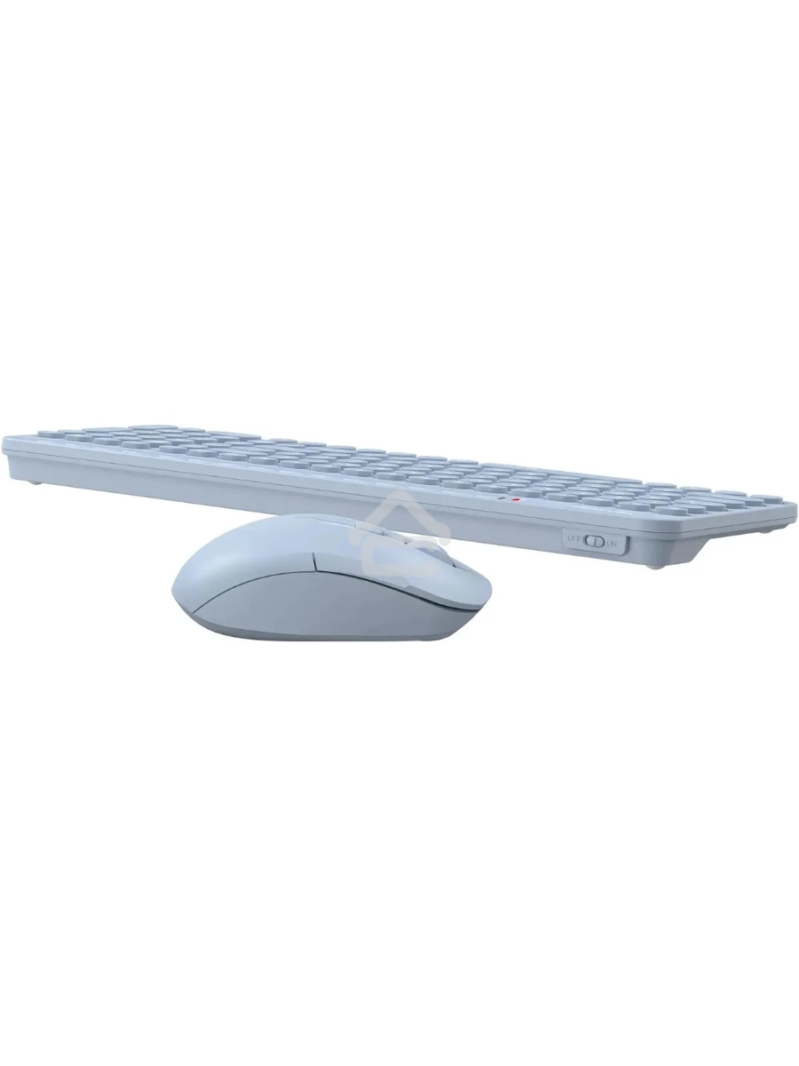 Клавиатура + мышь A4Tech Fstyler FG3300 Air2 клав:синий мышь:синий USB беспроводная slim Multimedia