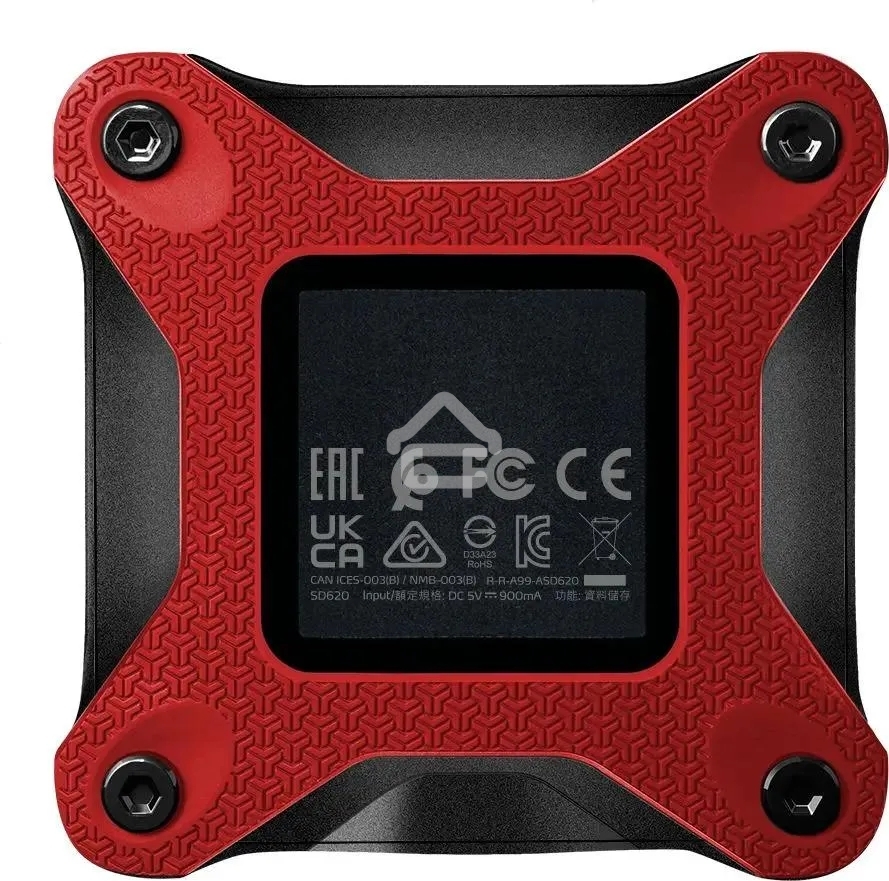 Внешний SSD ADATA SD620, 2TB, USB 3.2 Gen 2 Type-A, R/W 550/480, красный