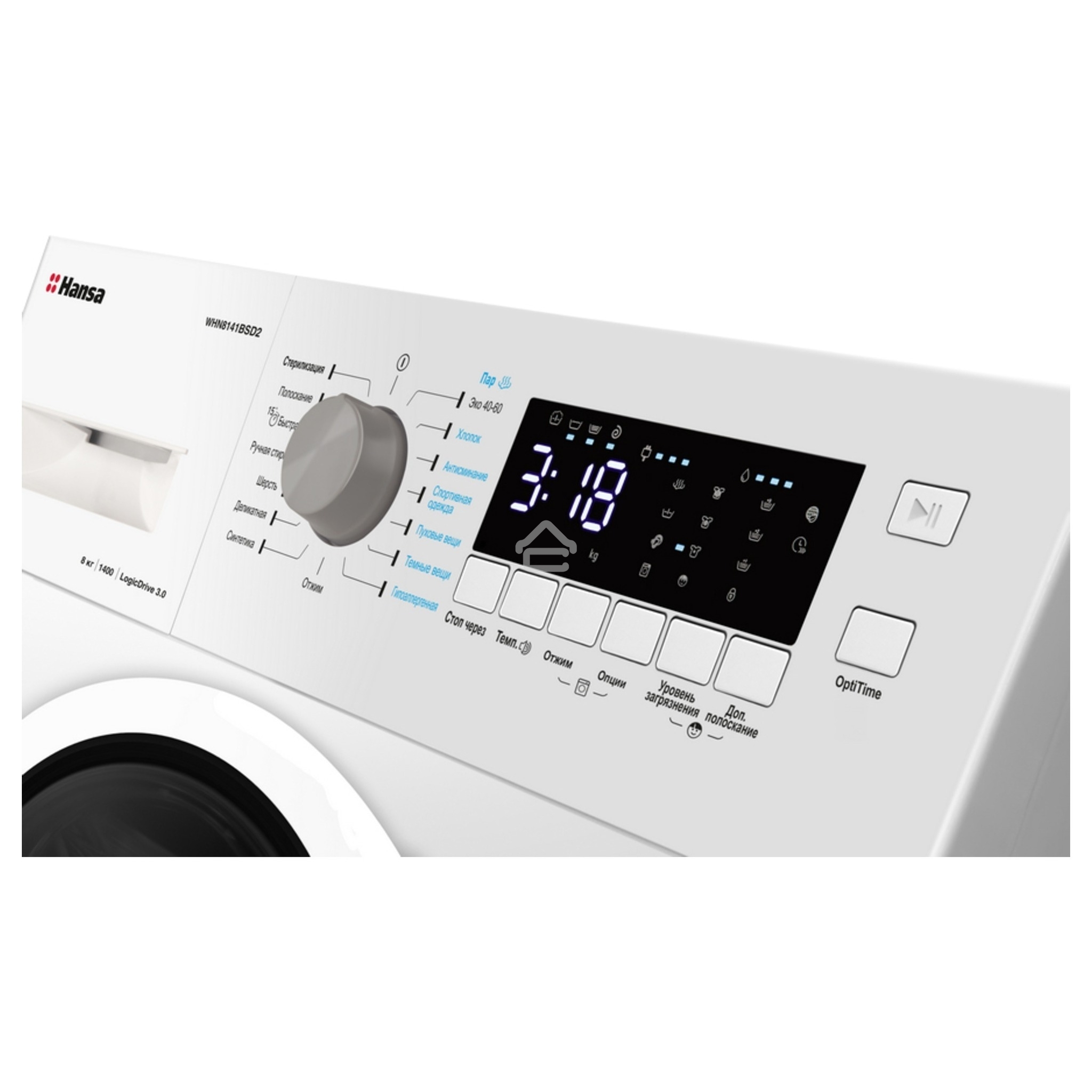 Стиральная машина Hansa WHN8141BSD2 белый загр. фронтальная макс.: 8 кг 1400 об/мин класс: А+++
