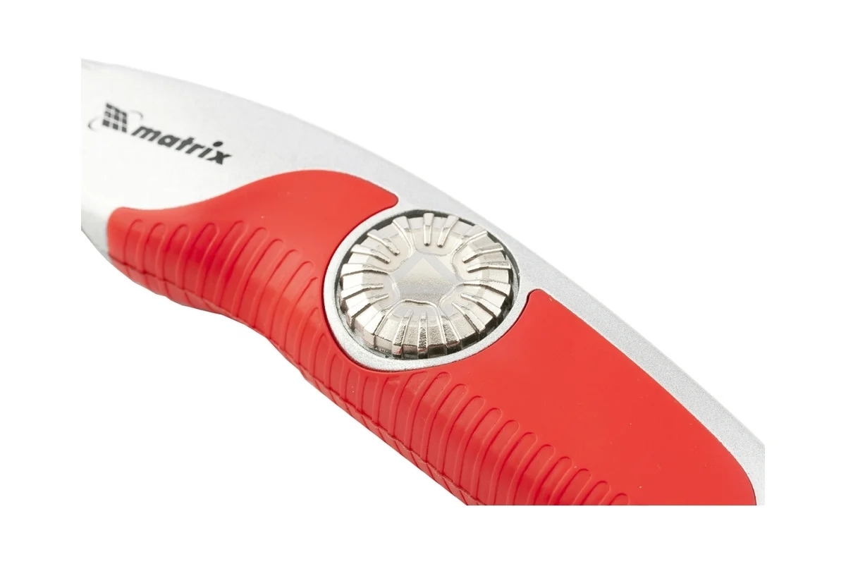 Нож Matrix, выдвижное трапецивидное лезвие, эргономичная двухкомпонентная рукоятка