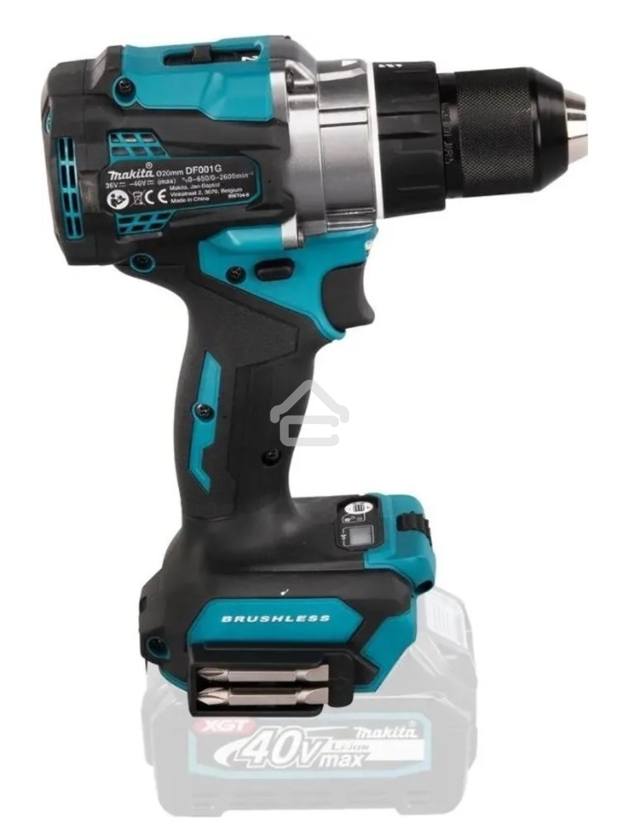 Дрель-шуруповерт Makita DF001GZ, Аккумуляторная, 40В, Без АКБ и ЗУ