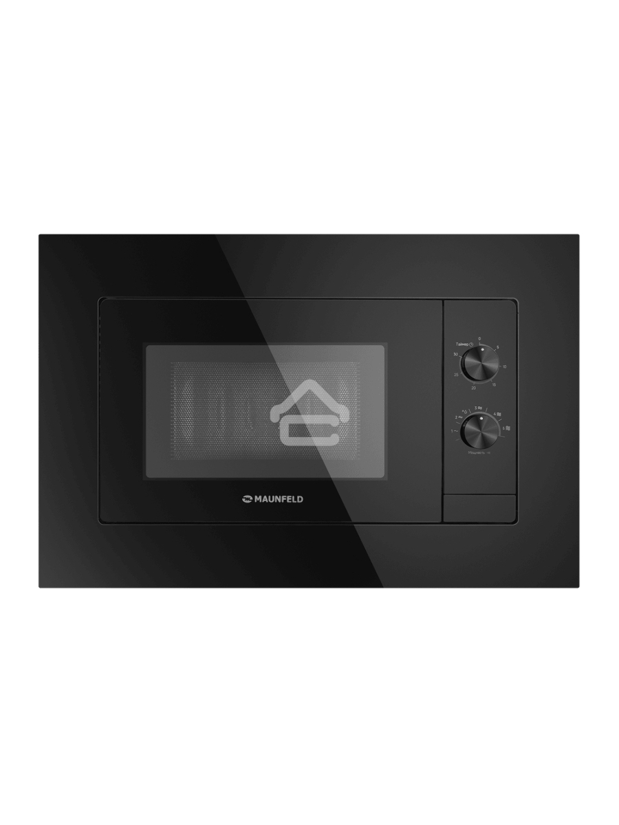 Микроволновая печь встраиваемая Maunfeld JBMO725BK01 чёрный, 20 л, 700 Вт, переключатели - поворотный механизм