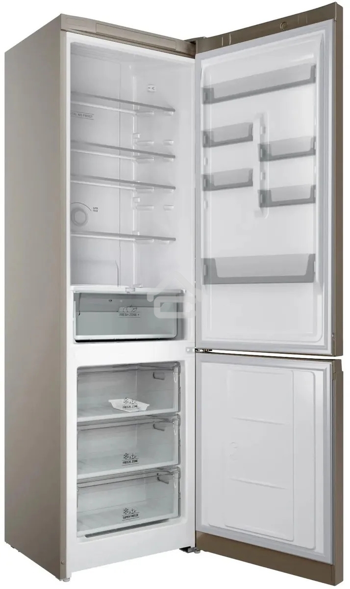 Холодильник Hotpoint HT 6200 BZ бронзовый двухкамерный 240/83л морозилка снизу, No Frost